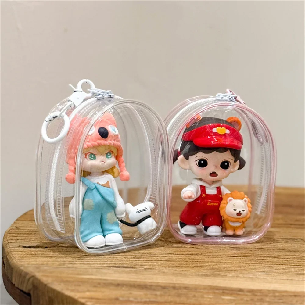Dolls - 12cm PVC 투명 보관 가방, 키링