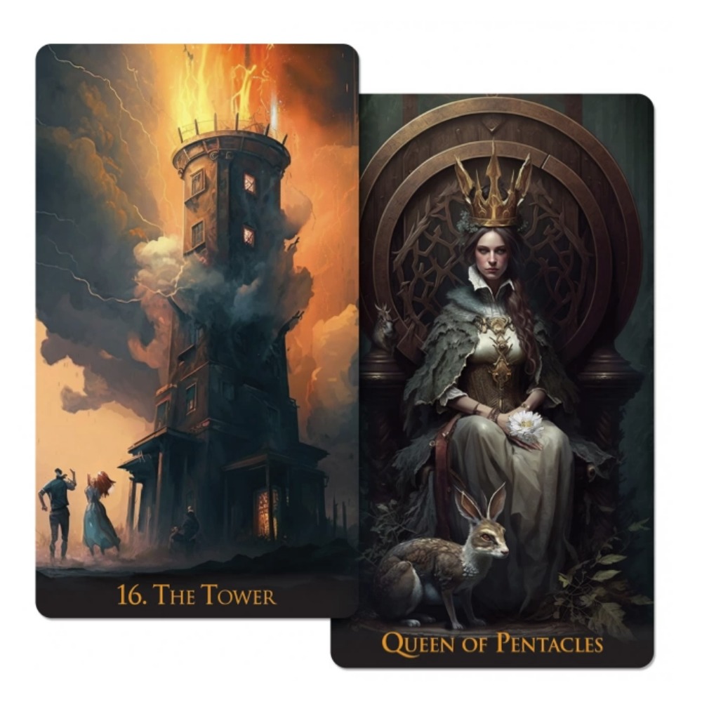 이상한 세계 타로 카드 덱, 인디 타로, 78 장, 1 - Tarot Cards Deck With Guidebook 리뷰 및 가격